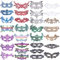 SIQUK 30 Pièces Masque Vénitien Mascarade Dentelle Masque Vénitien pour Femme Fille, 9 Couleurs