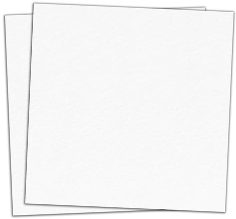 30 x 30 cm, 300 g/m² Farbige Papier Karton - 25 Blatt, Weiß