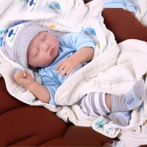 ZIYIUI Reborn Babypuppe 55 cm 22 Zoll Realistische Babypuppen Mädchen Handgemacht Weiche Silikon Vinyl Lebensechte Toddler Babies Mädchen Spielzeug