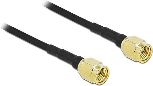 Delock Antennenkabel SMA Stecker zu SMA Stecker LMR/CFD100 2 m Low Loss
