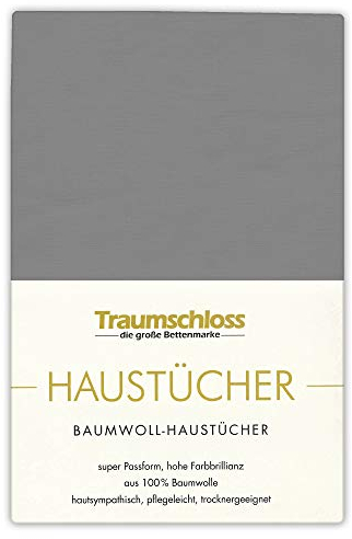 Traumschloss Betttuch Haustuch 150x250 anthrazit