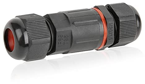 Agatige 3-Core XYS20 Junction Box,IP68 Waterproof Electrical Cable Connector,Outdoor Cable Connector Electrical Wire Connector for Power Supply, Network, Communication, Equipment, Lighting