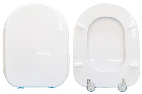 Toilet cover compatible with Subway Villeroy & Boch wood coated in polyester resin White by HYDRO HOME