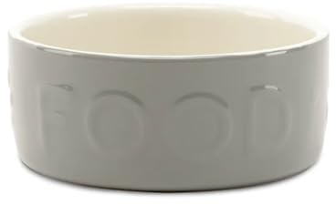 Scruffs Classic Stoneware Pet Food Bowl 15 cm x 15 cm x 5.5 cm Grey