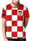 YuanDiann 2022 Katar Fußball Weltmeisterschaft T-Shirt 3D Drucken Nationalflagge Kurzarm Rundhalsausschnitt Fanshirt Sport Casual Atmungsaktiv Trikots Shirt für Erwachsene und Kinder Kroatien 3# XL