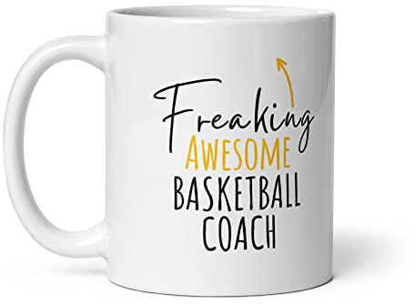 Freaking Awesome Basketball Coach Mug-World's Best Basketball Coach Coffee Mug-Awesome Basketball Coach Mugs-Gift for Basketball Coach-Gifts