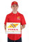 Adult Pizza Delivery Guy Fancy Dress Costume Medium