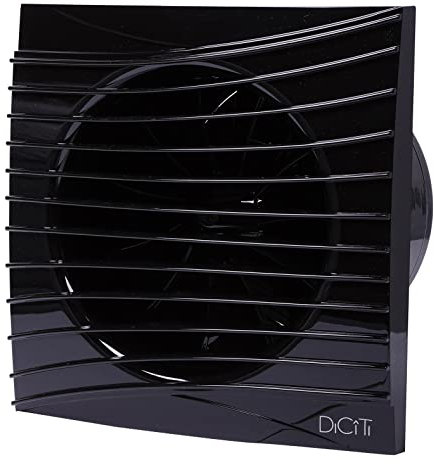100mm Duct Size Obsidian Black Standard Ventilation Fan Air Flow Extractor