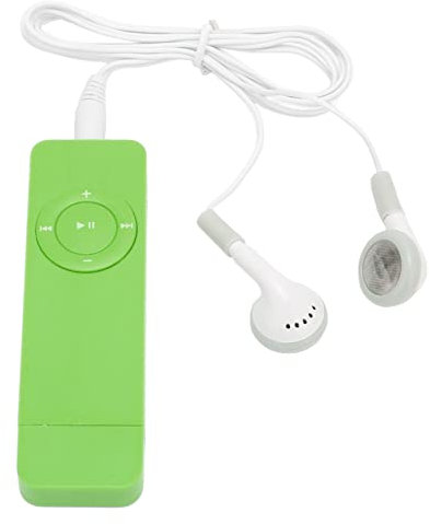Yctze Portable MP3 Player with, Lossless Sound, 64GB Support, USB Stick, Big Button, Mini Music Player for Students, Running and Travel (Green)