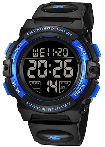 BEN NEVIS Digital Uhren für Kinder Jungen - Wasserdicht Sports Outdoor Digitaluhr Kinder Silikon Armbanduhr mit Wecker/Stoppuhr/LED-Licht/Stoßfest/Datum,Elektronische Kinderuhren