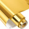 VINYL FROG HTV-Vinyl-Rolle, Metallic-Folie, 30,5 x 30,6 m, Gold/Chrom, zum Aufbügeln, einfach zu schneiden und zu entgittern, DIY Heat Press Design für T-Shirts, VF-HTV14-GD-12FT