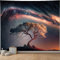 Atrippy Baum des Lebens Wandteppich für Schlafzimmer Galaxie Tapisserie Ästhetik Wandbehang Schwarz Sternenhimmel Nacht Stern Poster Natur Raum Baum Zimmer Dekor für Männer Mädchen Wohnheim Wohnzimmer