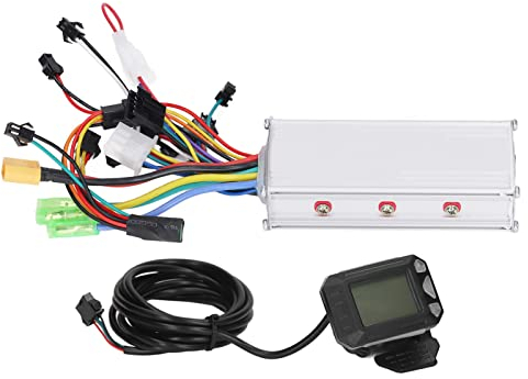 BuyWeek Brushless Motor Controller Kit, 36V 48V 500W Bürstenloser Motor Controller LCD Anzeigefeld Kit für Elektrofahrrad Elektroroller