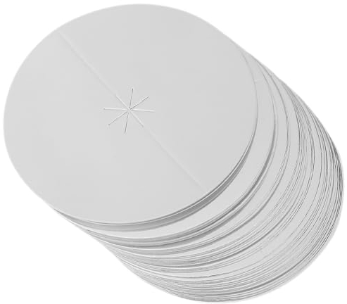 Candles Drip Protectors: Housoutil 150pcs Paper Candle Holders Tray Table Candle Drip Holding Plate for Pillar Candles - Candlestick - Church Service Vigil Candles