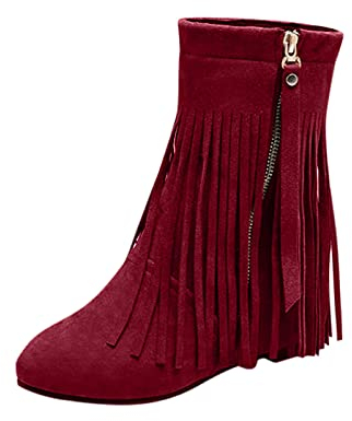 Generico Stivali Donna Invernali Con Tacco Stivali Donna Alti Neri Stivali Gomma Donna Pioggia 36 Stivali Bikers Donna Alti Stivaletto Bordeaux Donna Stivali Caldi Donna Invernali