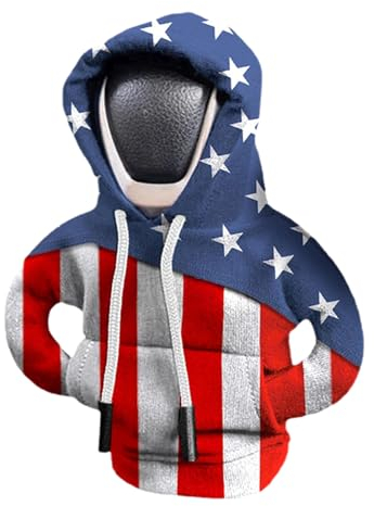Oldmoom Schaltknauf Hoodie, Schalthebel Hoodie, Schaltknauf Abdeckung, US Flagge Auto Gangschaltung Hoodie, Auto Schaltknauf Abdeckung, Schalthebel Haube