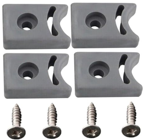 Fermaporta per doccia con vite 4 set Preforato Fermaporta di ricambio per porta scorrevole Blocco protettivo anti-collisione Accessori per doccia Fermaporta in gomma Accessori per doccia Fermaporta pe
