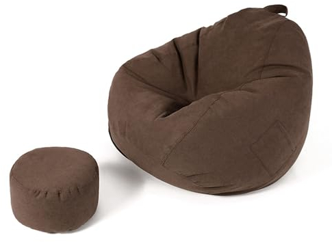 Sitzsack Mit Reißverschluss for Ordnen Von Plüschspielzeug for Kinder, Faule Sofastühle, Sitzsackbezug Nur Ohne Füllung – Stabiler Sitzsackbezug Mit Reißverschluss(H,90x100cm)