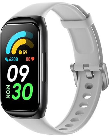 Septoui Smart Band, 1.47 Reloj Inteligente Frecuencia Cardíaca Sueño SpO2, Podometro Pulsera Actividad Impermeable IP68, 100+ Modos Deportivos Smartwatch Hombre Mujer