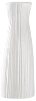 Vaso da fiori in plastica, vaso alto infrangibile in stile nordico Vaso moderno estetico per matrimoni Soggiorno Sala da pranzo Decorazioni per la casa (Un tipo piccolo bianco)