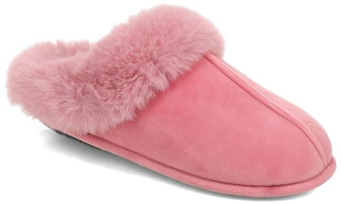 Pavers Memory Foam Mule Slippers - Rose Size 7