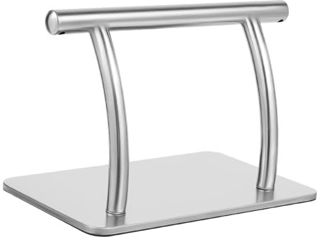 RjcdOPL Repose-pieds en Inox pour Fauteuils de Salon de Coiffure, Support pour Pieds Antidérapant L30 x P19 x H18 cm, Pour Salons de Coiffure/Beauté/Manucure/Spa