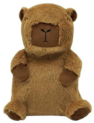 Puckator Capybara Microwavable Plush Lavender Heat Pack - Heating Pads - Hot Heat and Ice Cold Cool Pack Packs Bag for Sport Injuries Knee Back Pain - Bed Warmer - Wellness Health Products