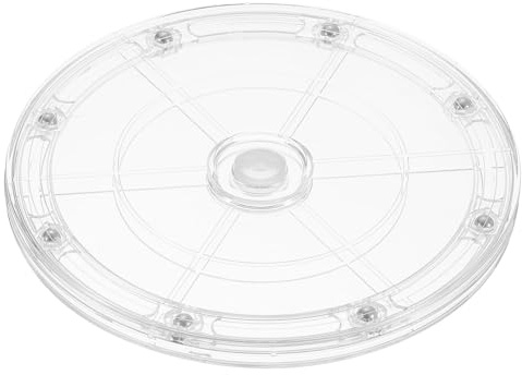 QUARKZMAN Mesa Giratoria de Acrílico Lazy Susan Organizador Giratorio 7 | Bandeja Giratoria de 360 Grados, con Rodamientos de Bolas, para Estante de Especias