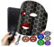 LED-Gesichtsmaske Lichttherapie, Quellsotty 7-Farben Lichttherapie-Maske, Wiederaufladbare Led-Gesichtsmaske mit Rotlichttherapie, Lichttherapi Mask Multifunktional für Gesichtspflege, mit Controller