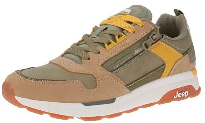 Jeep Sneakers Salvia in Ecopelle e Camoscio da Uomo - 46