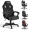Racingreat Gaming Chair, Office Desk Computer Chairs, Height Adjustable Reclining Video Game Seat with Headrest and Lumbar Support (Black)