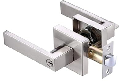 Générique Serrure à Levier pour Porte,Quincaillerie Robuste en d'Aluminium pour Intérieur et Intimité | Poignée De Série - pour la Sécurité Entrée Maison Chambre Bureau et Salle de