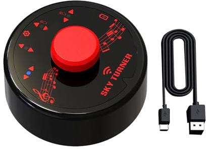 Music Foot Pedal – App Controller, Hands-Free Seite Switcher, Electronic Device Manager, Teleprompter und Keyboard Assistant, Digital Instrument Support | Tablet Phone Navigation Tool for Musicians