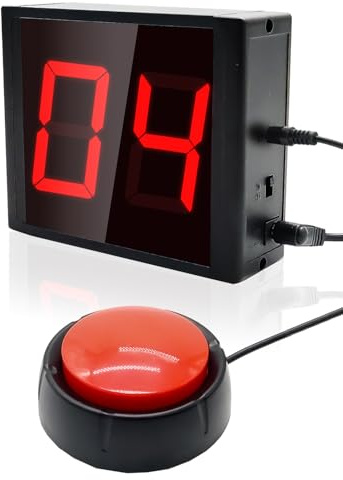 Ousmile Digital Tally Counter with Push Button Control, 2.3 Inch Large LED Display, Portable Electronic Lap Counter for Swimming, Walking, Sports