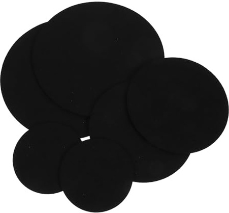 LALAFINA 6pcs round Felt Plant Mats Double-sided Absorbent Coasters for Flower Pots with Smooth Surface and Long Time Use, for Indoor Home Plant Protection