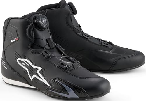 Alpinestars Celer Motorrad Schuhe, schwarz/weiß, 14