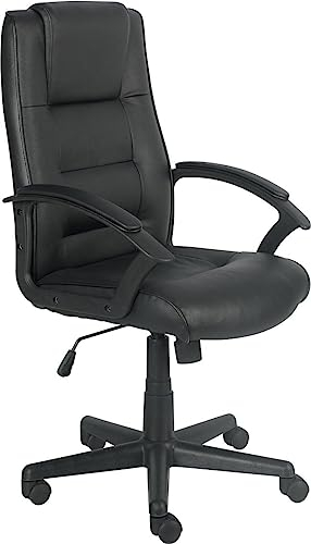 Chefsessel Neapel, Wippmechanik mit Körpergewichtseinstellung, Armlehnen mit Polsterauflagen, hohe Rückenlehne mit Nackenstütze, Muldensitz, schwarz