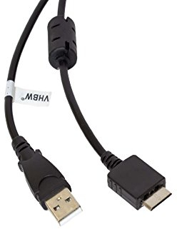 vhbw câble de données USB (type A sur lecteur MP3) câble de chargement compatible avec Sony Walkman NW-S605, NW-S615F lecteur MP3 - noir, 150cm