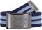 2Stoned Stoffgürtel Koppelgürtel Unisex Navy-Sky, matte Schnalle Classic, 4 cm breit und 120 cm lang, aus Polyester
