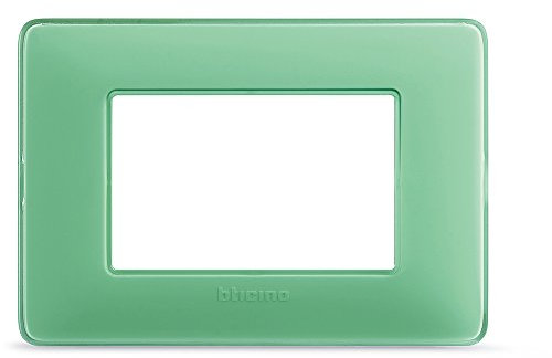 BTicino AM4803CVC Placca, Te Verde, 3 Moduli