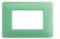 BTicino AM4803CVC Placca, Te Verde, 3 Moduli