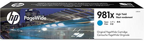 HP 981X (L0R09A) Blau Original PageWide Druckerpatrone mit hoher Reichweite für HP PageWide Enterprise, XL