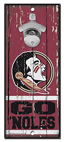 Florida State University Wooden Wall Mounted Bottle Opener