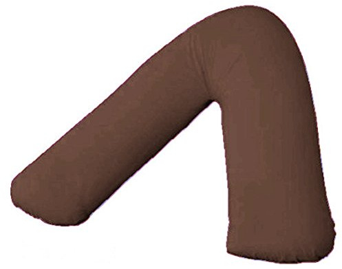 R&Z Orthopaedic, Nursing, Maternity V Shaped Bolster Pillow Case Cover (Brown/Choclate)