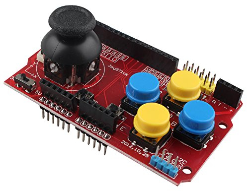 HALJIA Joystick Teclado Escudo Expansion Board Juego Joystick de simulación de Teclado y ratón función Compatible con Arduino nRF24L01 5110 LCD I2 C IIC