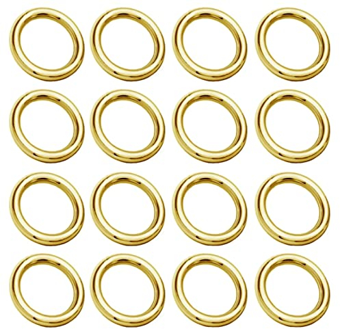 DIY925 20 Stück Biegeringe Binderinge Gold Ø 3mm gelötet 925 Sterling Silber 24K vergoldet Verbindungsringe Ösen basteln Ösenringe in Juweliers- Qualität
