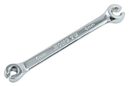 sourcing map Repair Tools Auto Anti-slip Double Ended Flare Nut Wrench 6mm x 8mm