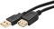 Rhombutech® 10 Metre USB 2.0 High Speed Extension Cable, Double Shielded, USB A Male to USB A Female (10 Metres)