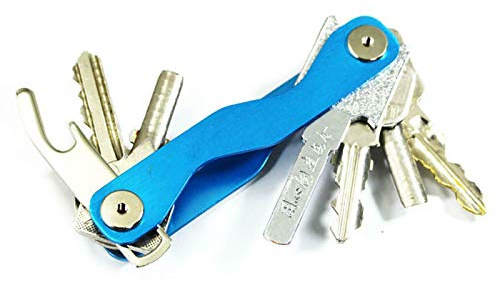 Generise Key Genie Smart Key Holder and Keychain/Keyring - Perfect Gift (Blue)