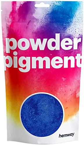 Hemway 50g / 1.75oz Metallic Sapphire Blue Dye Pigment Powder | Luxury Premium Dye for Epoxy, Resin, Polyurethane Paint, Jewellery, Table Tops & Resin Floors | Colour Enhancement | Vegan & Toxin-Free